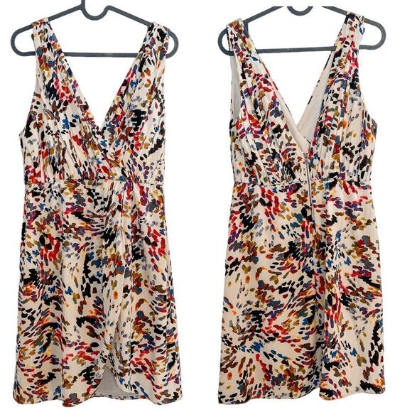 Alice + Olivia Silk Mini Dress Abstract Print - Picture 4 of 7